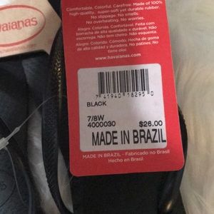 Havaianas Shoes - NWT Havainas- Black Havaianas Shoes - NWT Havainas- Black
